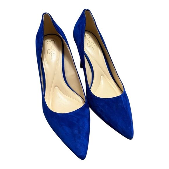 Jessica Simpson size 10 cobalt blue pumps - Picture 2 of 15